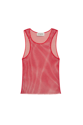 Débardeur strass femme Rouge vue de face