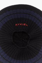 Béret en maille rykiel lapis Multico vue de détail 1