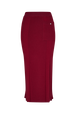 High-Waisted Skirt Claret front view