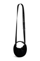 Sac Domino mini en velours Noir vue de dos