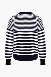 Pull marinière SR Navy vue de dos