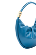 Sac domino medium en cuir Bleu de prusse vue de détail 1