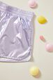 Metallic Girl Shorts Lilac details view 2