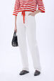 Jeans with side studs White details view 1