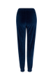Velvet Jogging Trousers Blue duck back view