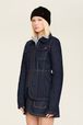Women Denim Jacket Raw details view 3