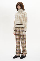 Long-Sleeved Turtleneck Jumper Ecru details view 1