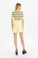 Women Cotton Shorts Baby yellow back worn view