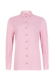 Chemise en popeline à rayures Ecru/rose vue de face