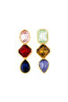 Earrings Superchromatic Triple Multico front view
