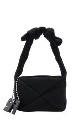 Sac caméra Demi-Pull medium en maille Noir vue de face