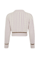 Long-Sleeved Crew-Neck Jumper Lilac back view