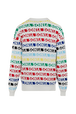 Cardigan rayé multicolore femme Multico blanc vue de dos