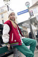 Jogging oversize fille - BONTON x Sonia Rykiel Vert vue de détail 4