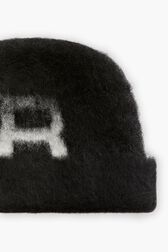 Baby Alpaca Beanie Grey back view