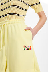 Short court coton femme Baby yellow vue de détail 2