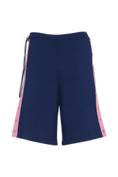 Knitted shorts Navy back view