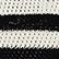Bandeau rayures ajourées femme Raye noir/ecru 