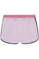 Short fille satin Lilas vue de dos