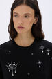 T-shirt manches courtes à motifs surréalistes Noir vue de détail 2 T-shirt manches courtes à motifs surréalistes Noir vue de détail 2