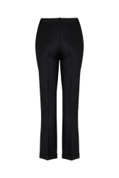 Cool Wool Cigarette Trousers Black back view