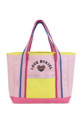 Gros Grain Shopping Bag Pink front view