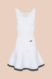 Women Tailored Tank Dress White front view