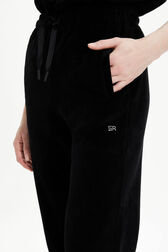 Jogging velours femme Noir vue de détail 2