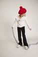 Velvet Girl Flare Pants Black front worn view
