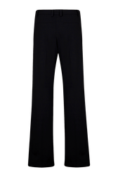 Women Tailored Straight-Leg Trousers Black back view
