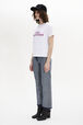 Short-Sleeved Crew-Neck Cotton Jersey T-Shirt White details view 1