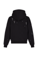 Hoodie with surrealist motifs Black back view