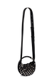 Sac Domino mini en nylon et studs Noir vue de dos