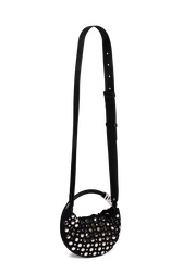Sac Domino mini en nylon et studs Noir vue de dos