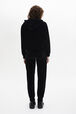 Pantalon de jogging en velours Noir vue portée de dos