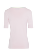 Women Coloured Viscose V-Neck Jumper Baby pink back view