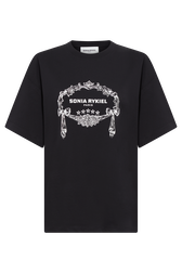 Rykiel Hotel T-shirt Black front view