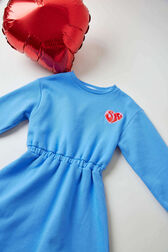 Robe manches longues fille  Bleu vue de détail 1