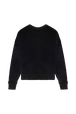 Sweat velours femme Noir vue de dos