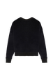 Women Velvet Sweatshirt Black back view