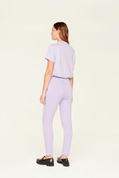 Jogging multicolore signature femme Lilas vue portée de dos