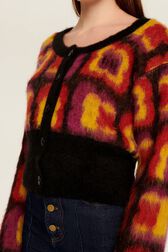 Cardigan jacquard Mai 68 femme Multico crea vue de détail 2