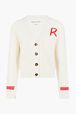 Cardigan cœurs Blanc vue de face