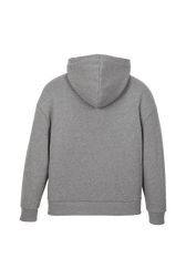 Sweat à capuche multicolore signature femme Gris vue de dos