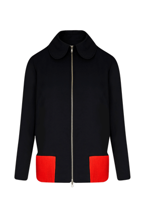 Veste gabardine femme Noir vue de face