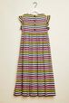 Robe longue fille rayée multicolore Multico raye vue de dos