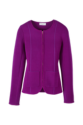 Women Milano Knitted Jacket Fuchsia front view