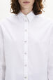 Poplin Shirt with Rhinestone Buttons White details view 2