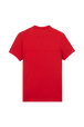 T-shirt jersey de coton femme Rouge vue de dos