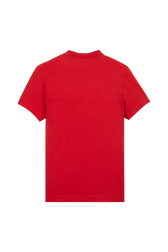 Women Cotton Jersey T-shirt Red back view